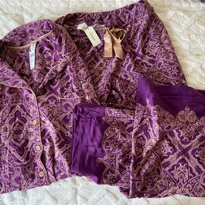 Soma Pajama Set XL top and L bottom New with tags cool nights
